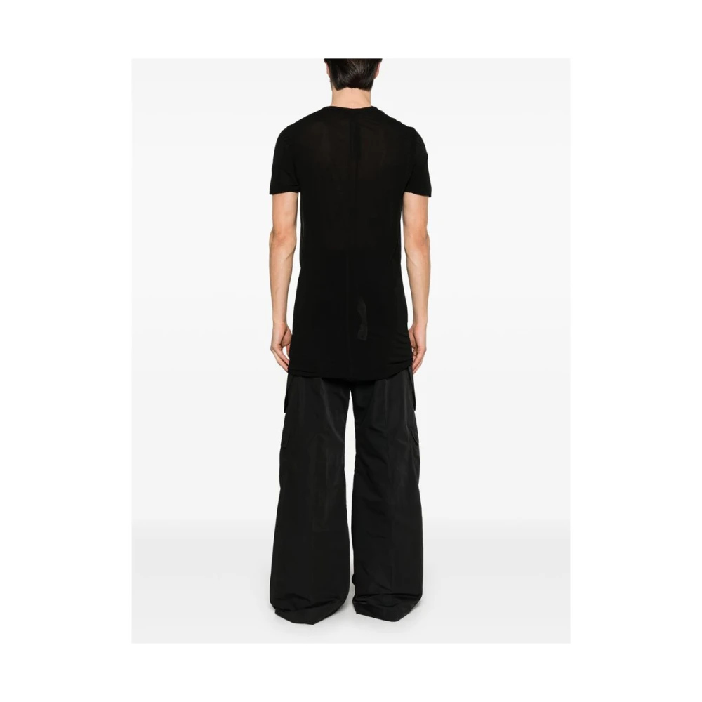 Rick Owens Zwart T-shirt met gelaagde ronde hals Black Heren