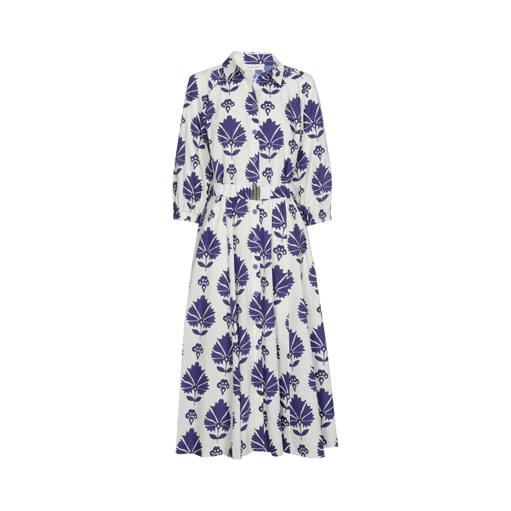 Marie Méro Bloemenprint Katoenen Jurk Multicolor Dames