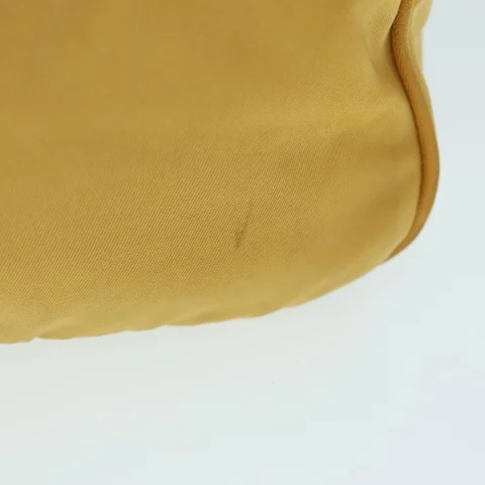 Prada Vintage Pre-owned Nylon handbags Yellow Dames