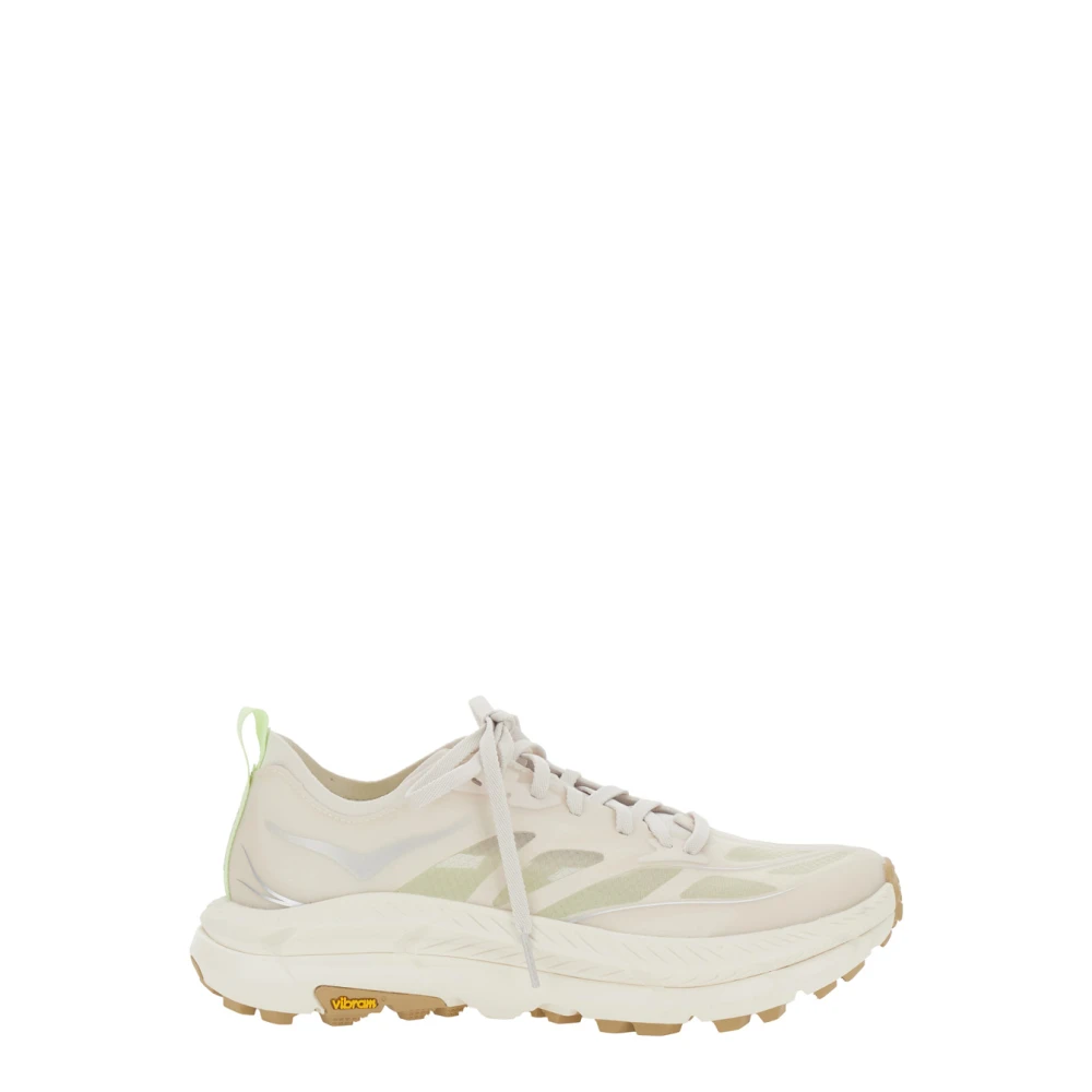 Hoka One One White Running Shoes, Male, 4 Uk, Mafate Speed 4 Lite