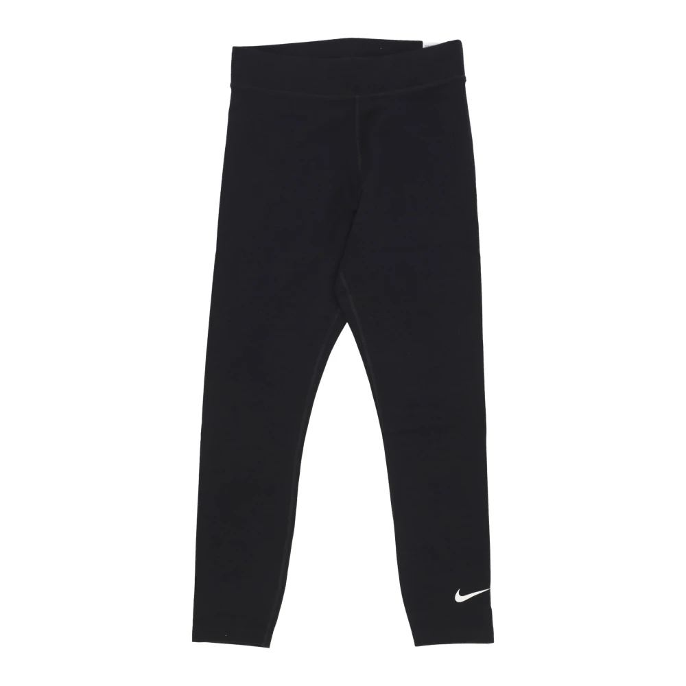 Nike Klassieke hoge taille leggings zwart zeil Black Dames
