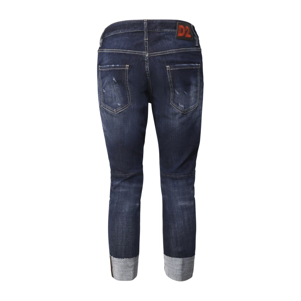 Dsquared2 Blauwe Klassieke Vijf Zakken Jeans Blue Heren