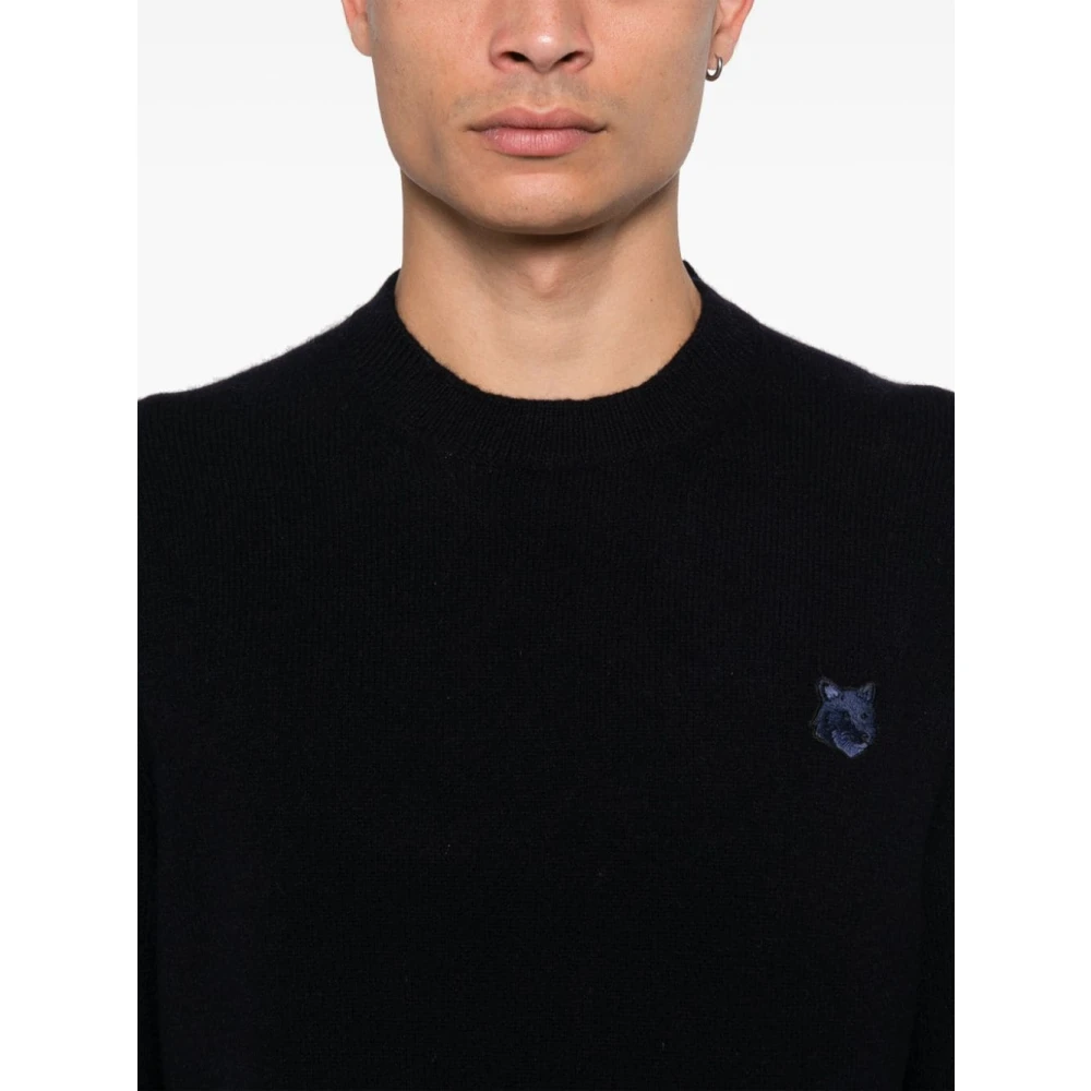 Maison Kitsuné Blauwe Trui met Stijl Blue Heren