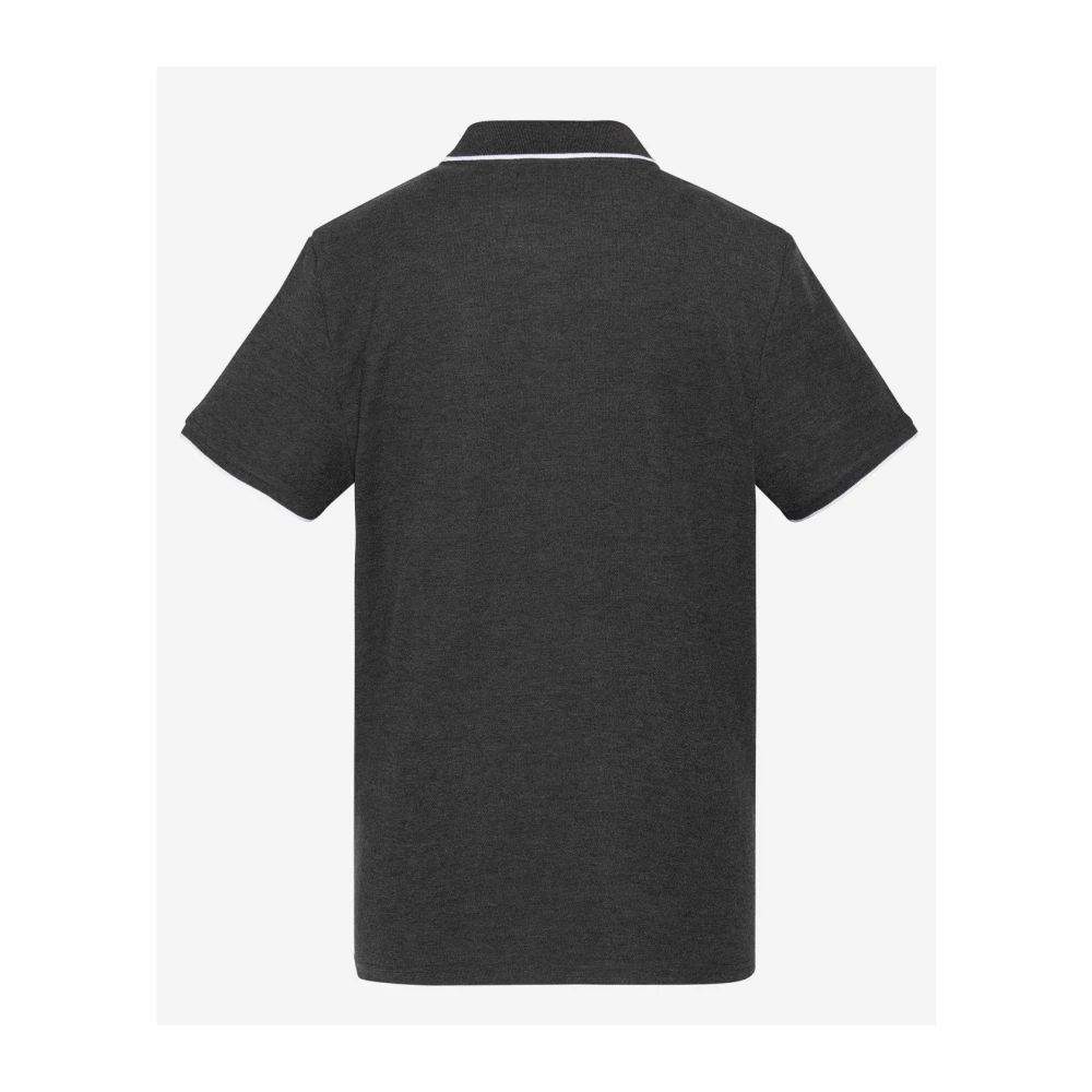 Schott NYC Katoenen poloshirt met korte mouwen Gray Heren