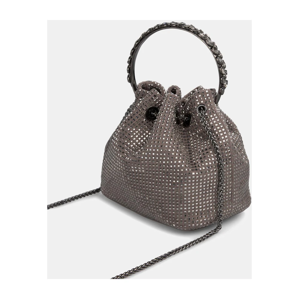 Alma en Pena Rhinestone emmer met hangend detail Gray Dames