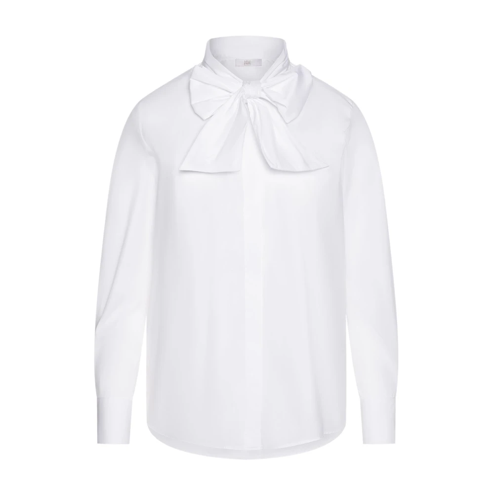 RIANI Elegante witte blouse met verzamelde kraag White Dames