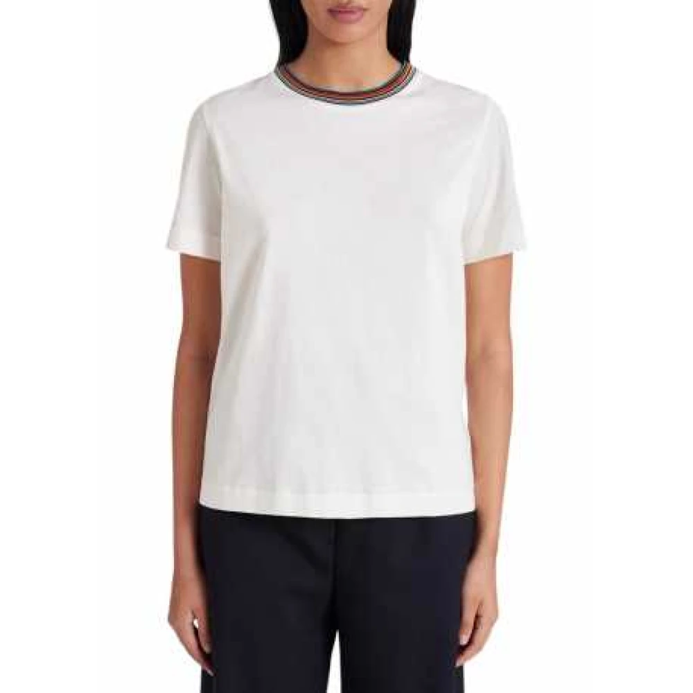 Paul Smith Wit Signature Stripe T-shirt White Dames