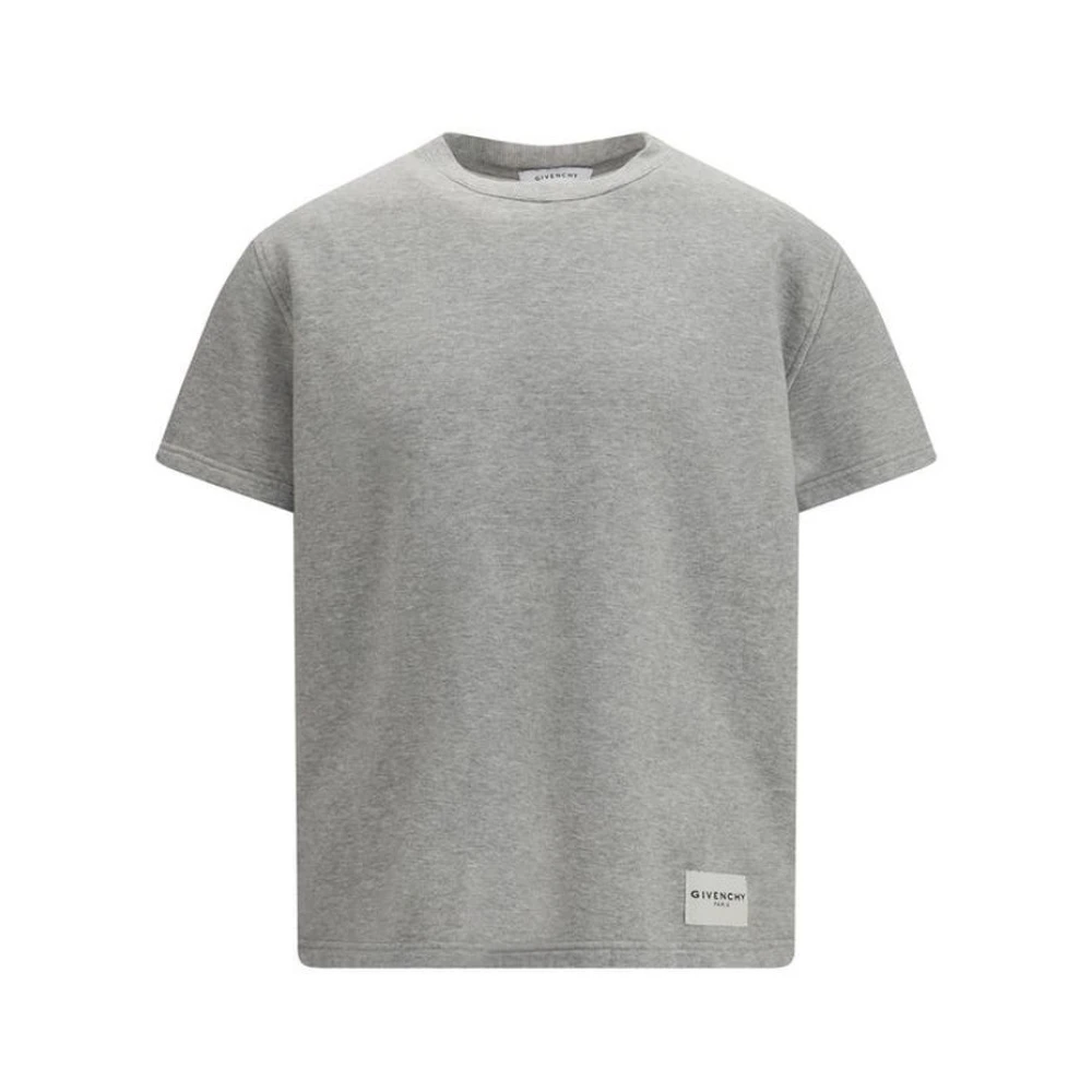 Givenchy Men's Gray Cotton Sweatshirt With Ribbed Cuffs And Hem