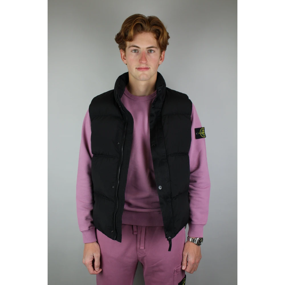 Stone Island Nylon Body Vest Black Heren