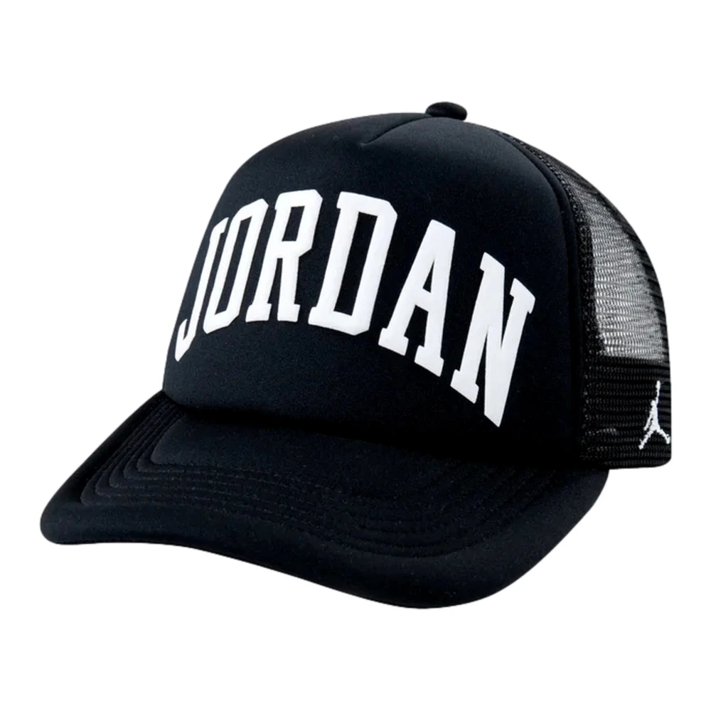 Jordan Zwarte Foam Logo Trucker Cap Black Heren