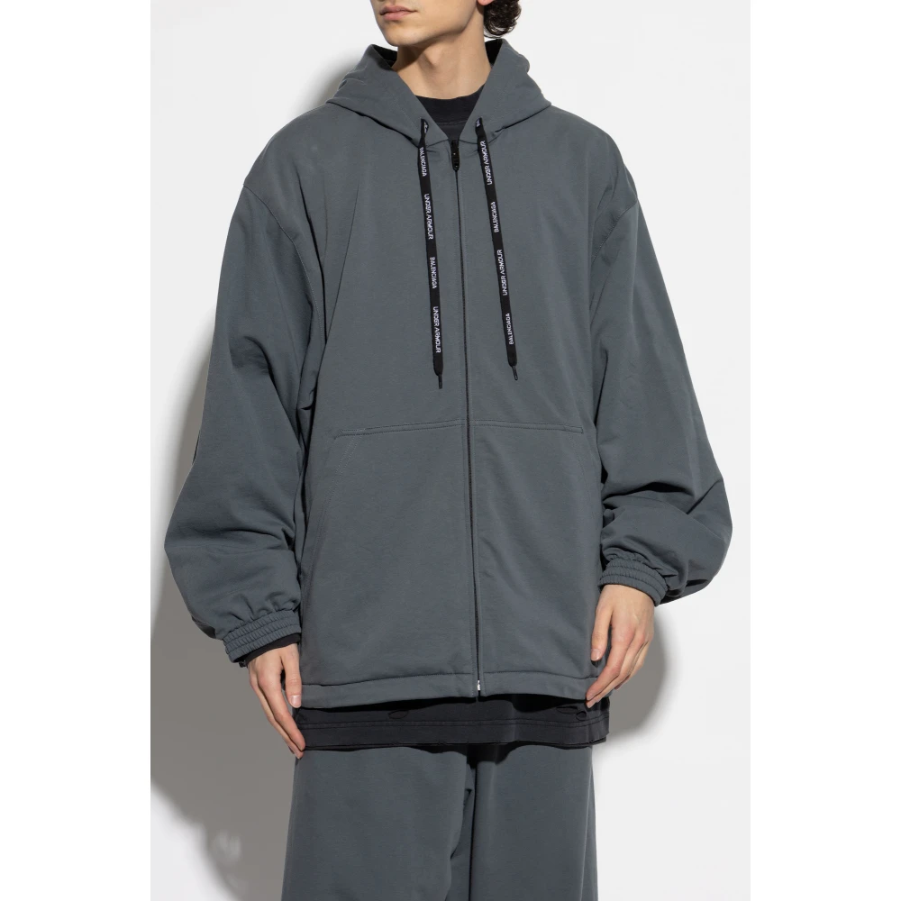 Balenciaga Jas met logo Black Heren