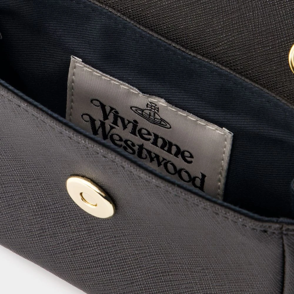 Vivienne Westwood Zwarte leren crossbodytas Black Dames