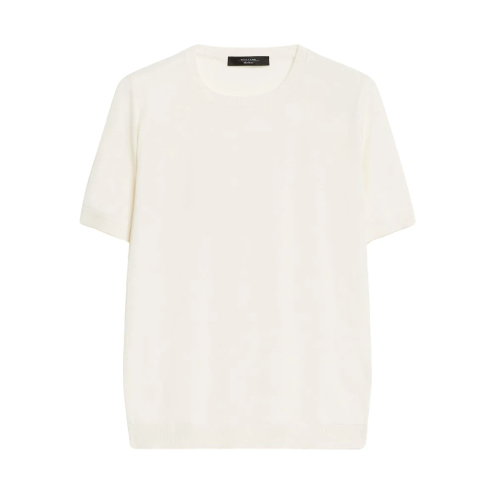 Max Mara Weekend Zijde Blend Crewneck T-shirt Beige Dames
