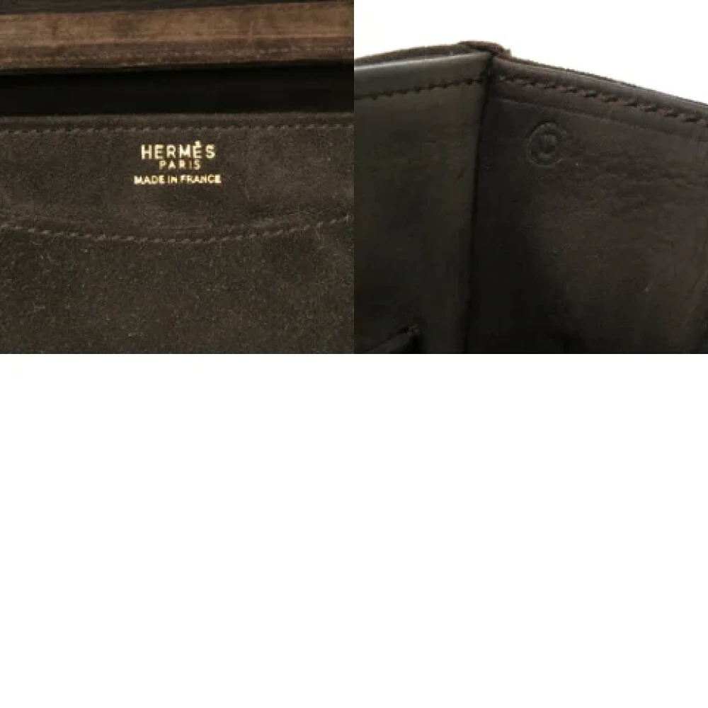 Hermès Vintage Pre-owned Fabric shoulder-bags Brown Dames