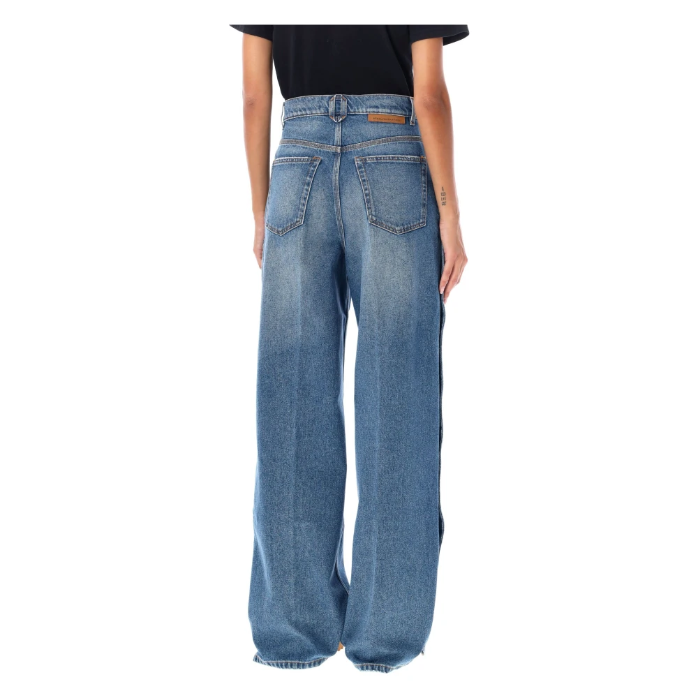 Stella Mccartney Vintage Blue Wide-Leg Jeans Blue Dames