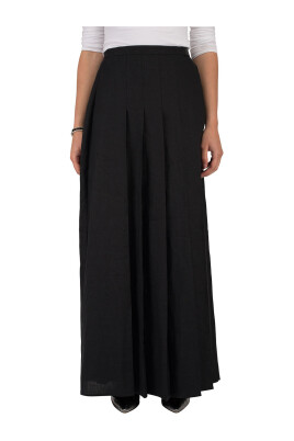 elegante-jupe-maxi-noire-en-lin