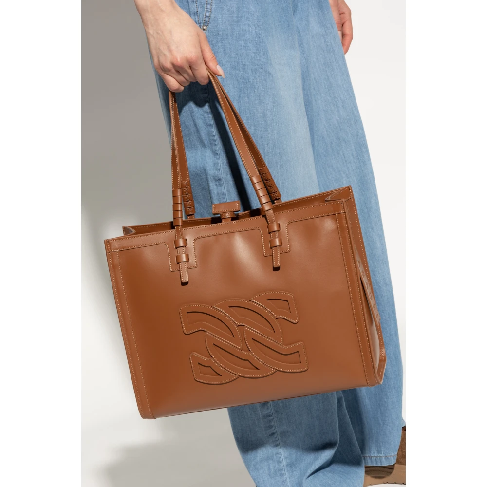 Casadei Beaurivage Shopper Tas Brown Dames