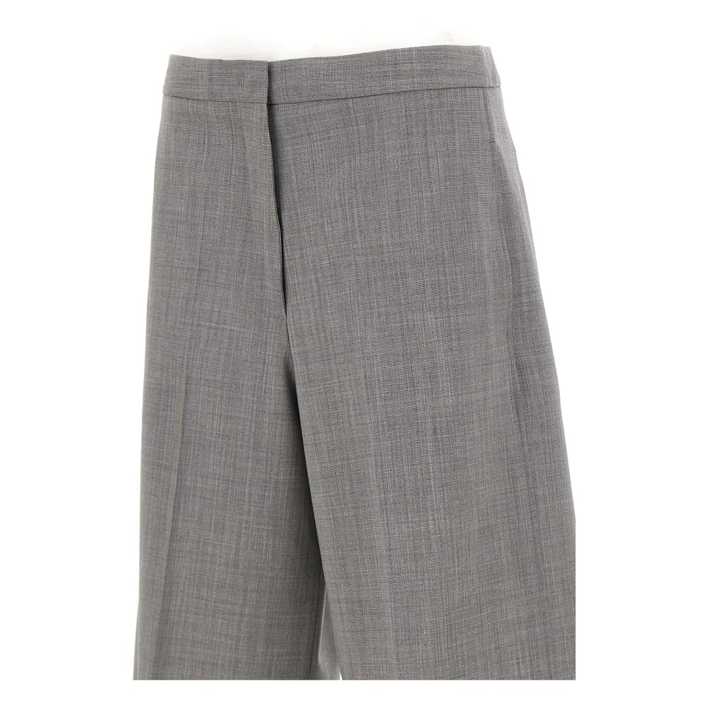 Fabiana Filippi Grijze Bermuda Shorts van Wolmix Gray Dames