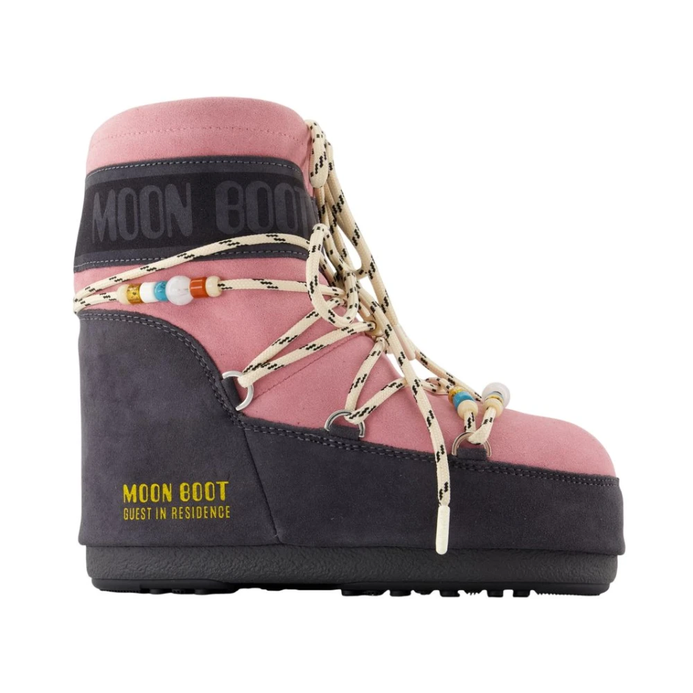 Moon Boot Women's Pink Winter Boots, 3 Uk, Icon Low Ankle Boots