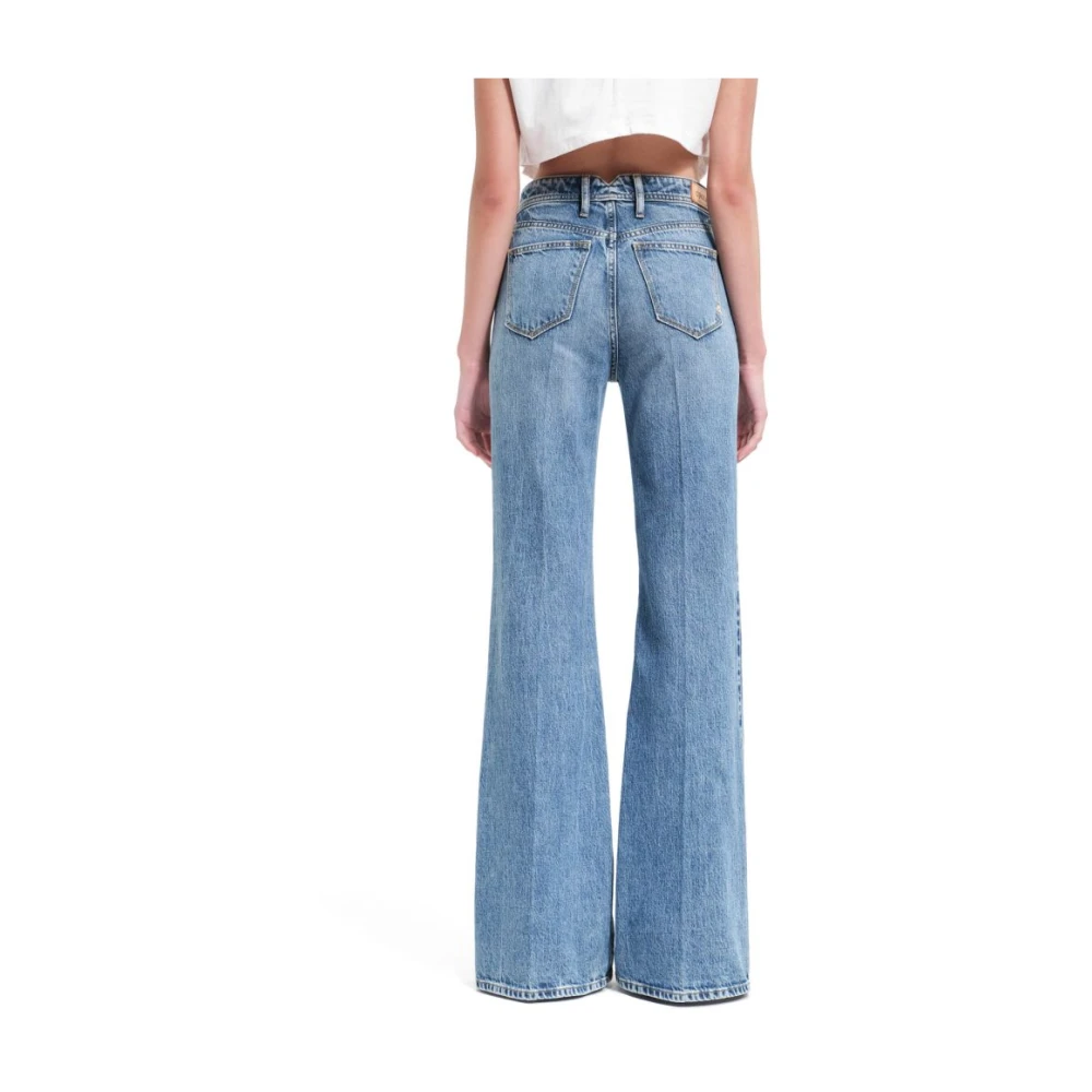 Cycle Vintage High Rise Flared Jeans Blue Dames