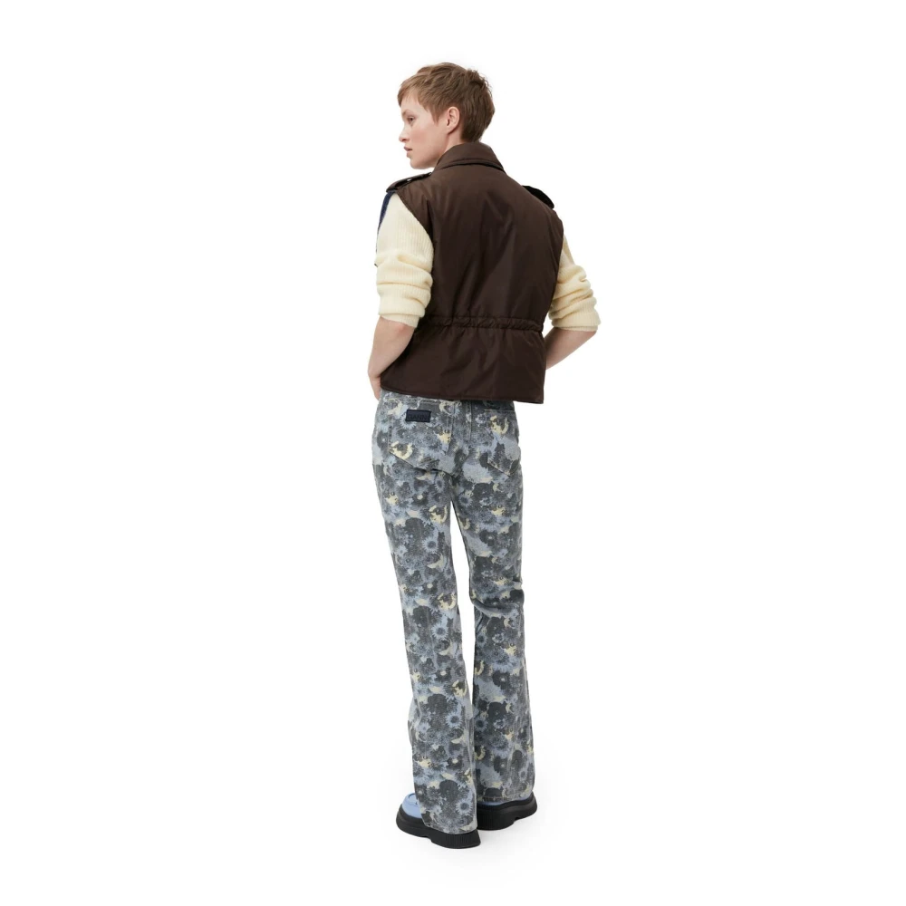 Ganni Gewatteerd Omkeerbaar Ripstop Vest Brown Dames