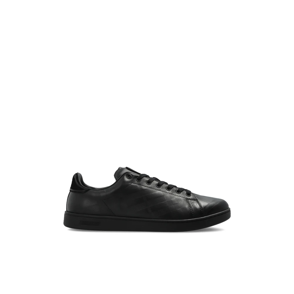 Burberry Leren Sportschoenen Heren Schoenen Zwart