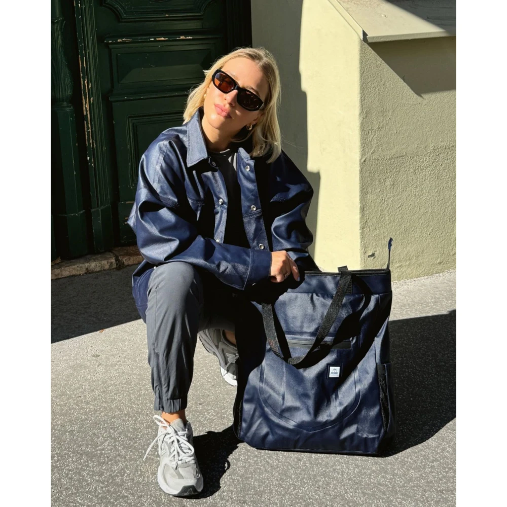 Stutterheim Waterdichte rugzak met laptoptas Blue Unisex