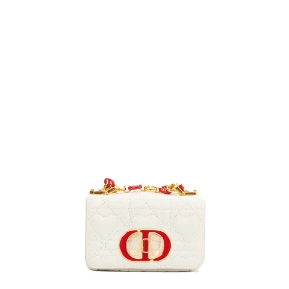 Dior Vintage Pre-owned Leather dior-bags White Dames
