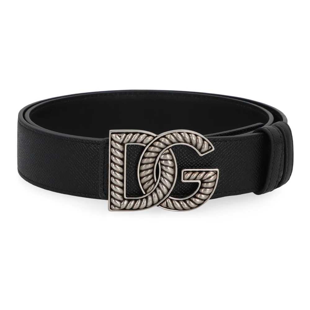 Dolce & Gabbana Men's Black Belts, 105 Cm, Alpine Calfskin Belt