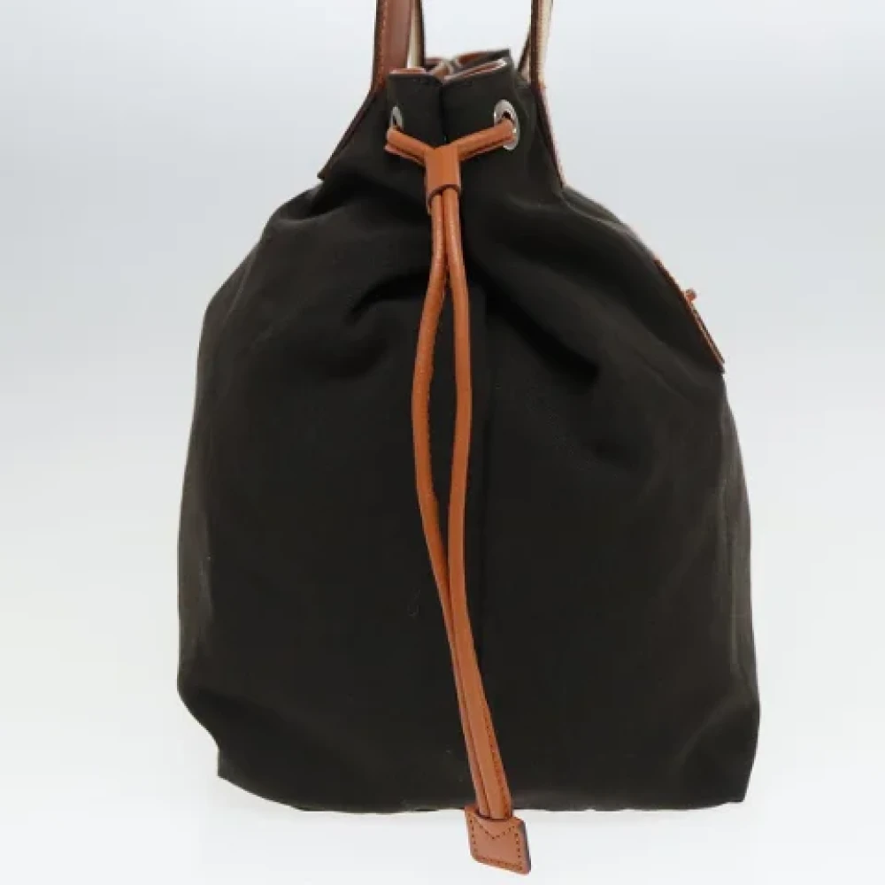 Gucci Vintage Pre-owned Canvas totes Black Dames