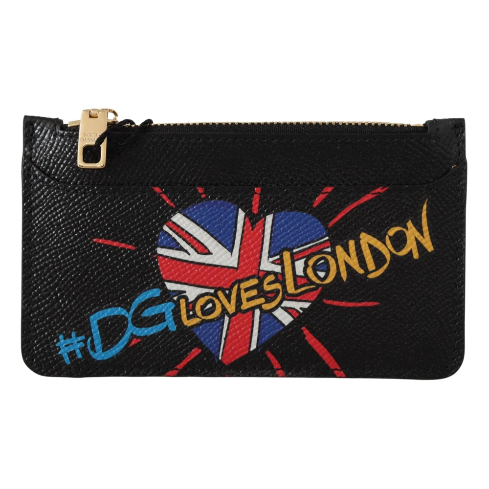 Dolce & Gabbana Women's Black Leather London Cardholder Wallet