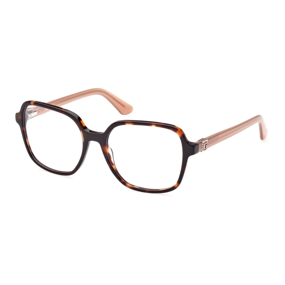 Guess Men's Brown Glasses, 53 Mm, Stylish Eyewear Frames In Dark Havana