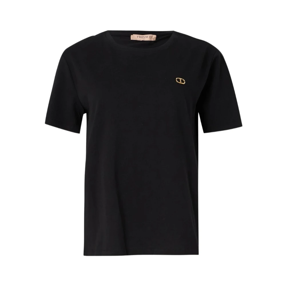 Twinset - Tops > T-Shirts - Black - Twinset - Modalova