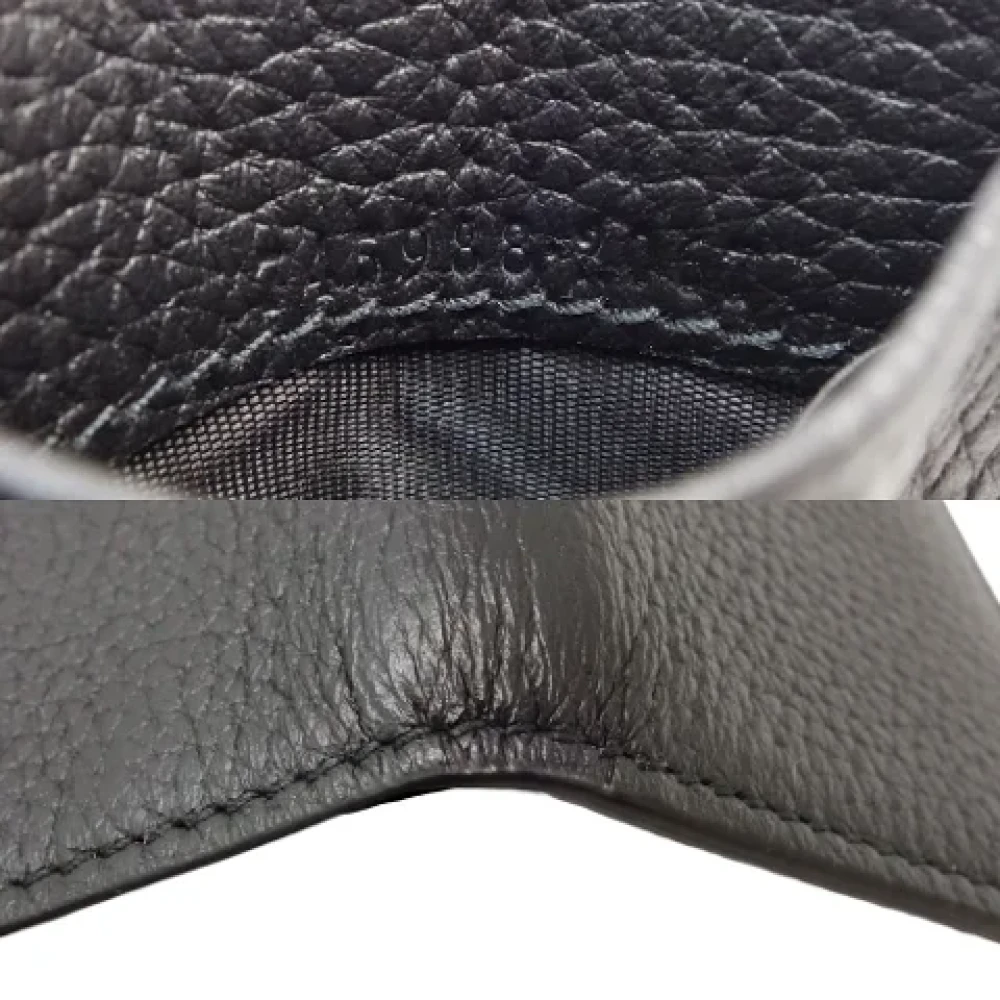 Gucci Vintage Pre-owned Leather wallets Black Dames