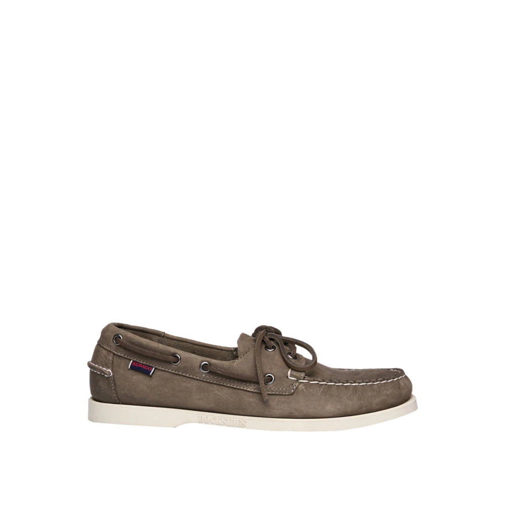 Sebago Men's Gray Boat Shoes, 11 Uk, Docksides Portland Crazy H