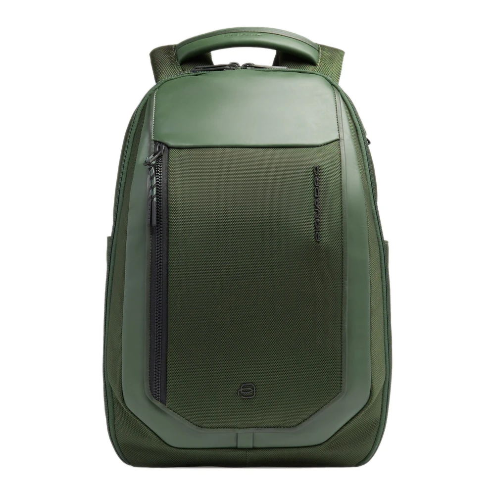 Piquadro Unisex Groente Tassen Groen, One Size, Travel Laptop Rugzak 14"