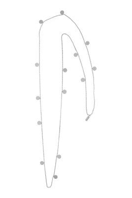 Silver Polka Dot Halsband