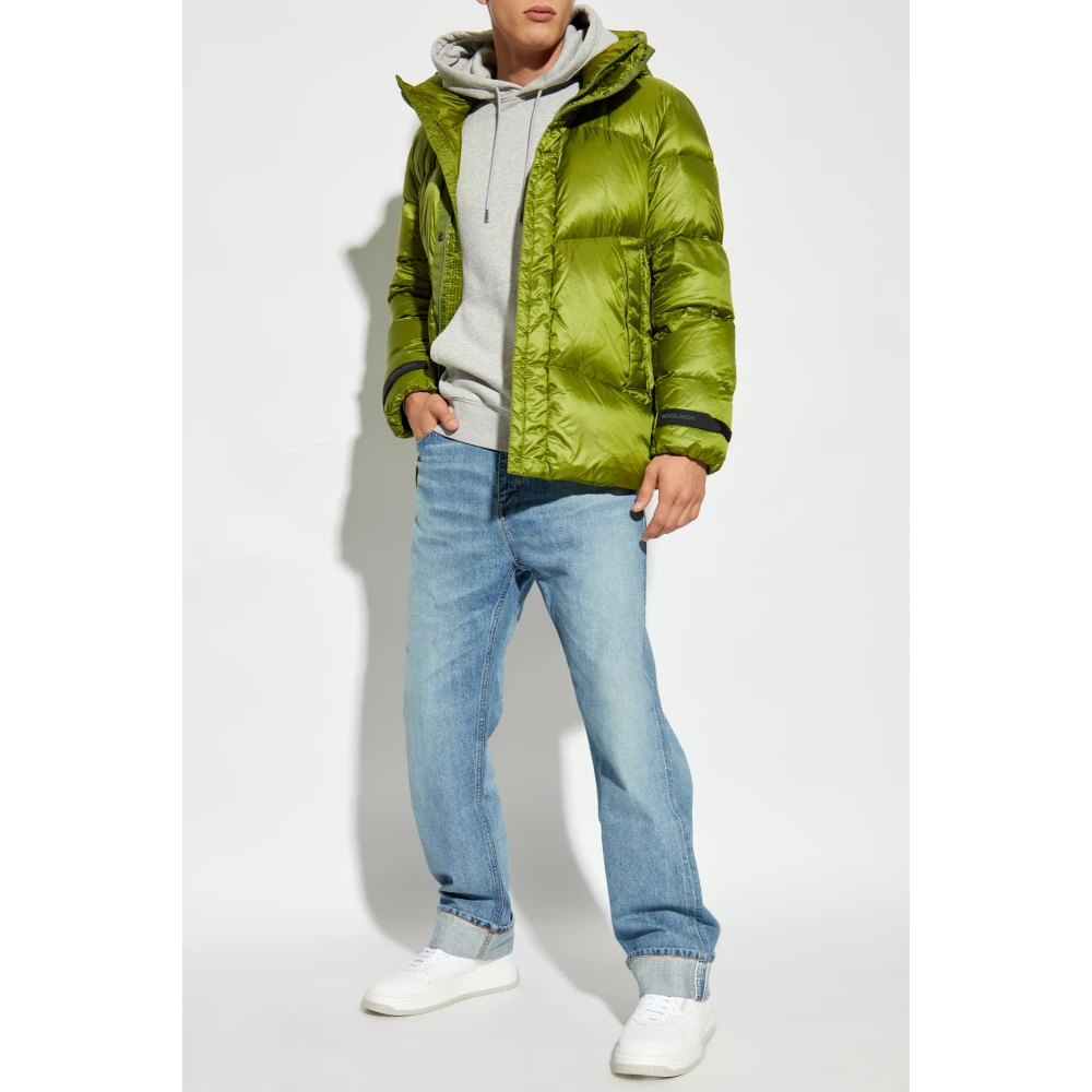 Woolrich Donsjack met capuchon Green Heren
