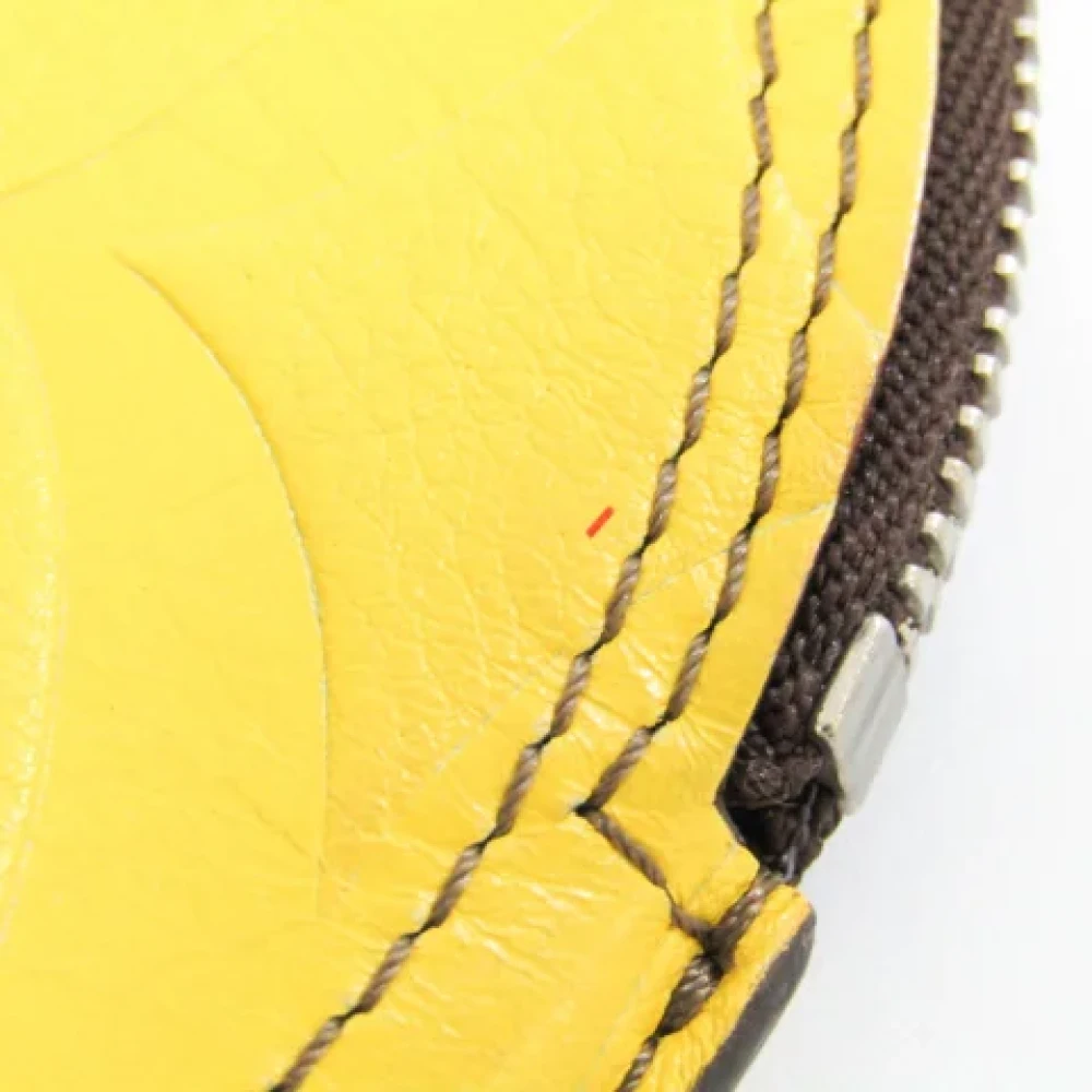 Loewe Pre-owned Leather wallets Yellow Dames