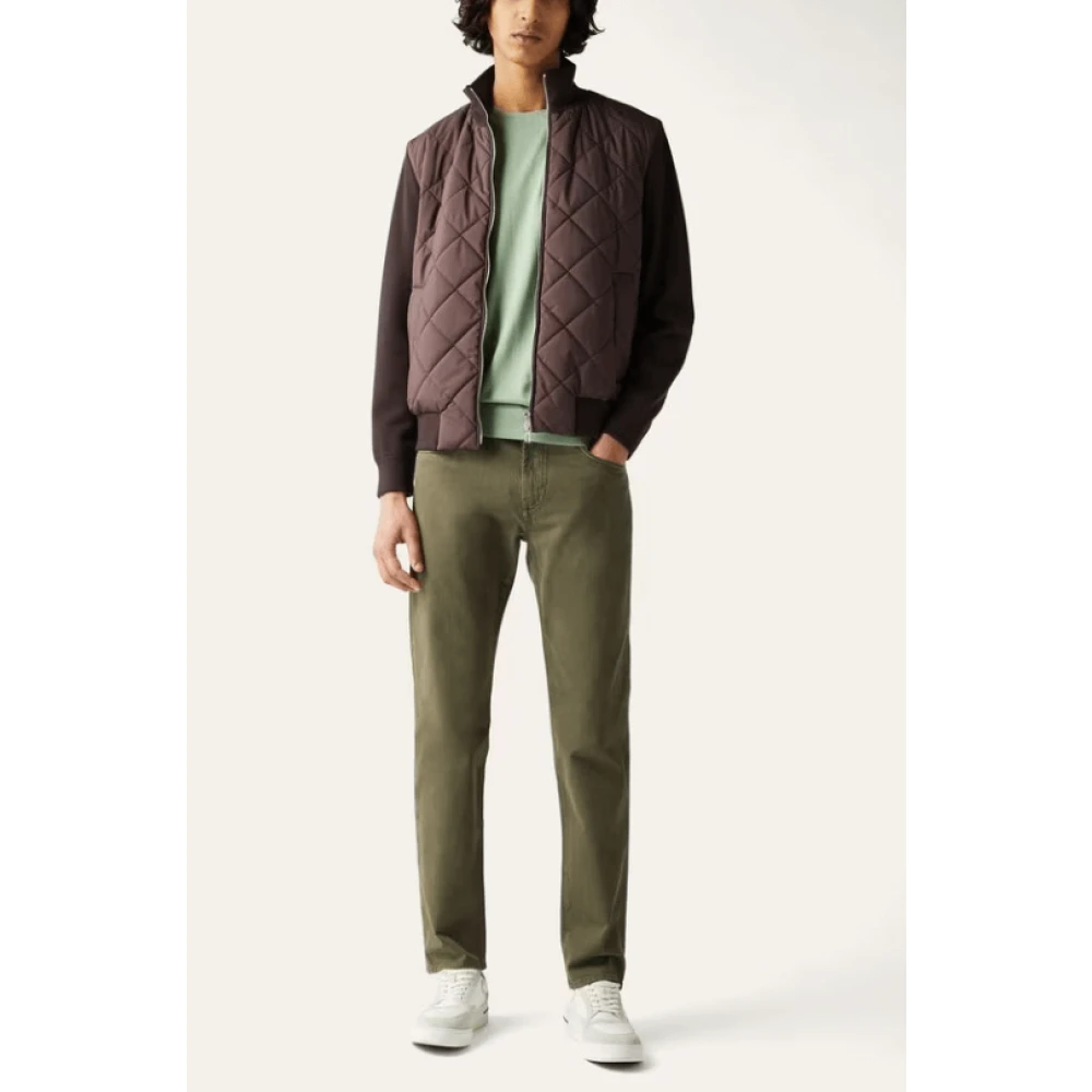 Loro Piana Groene Five-Pocket Denim Broek Green Heren