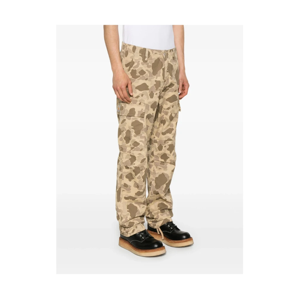Carhartt WIP Lichtbruine Cargo Broek met Zakken Brown Heren