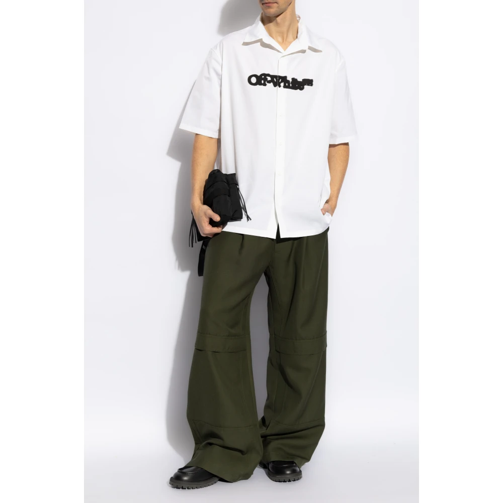 Off White Gedrukt overhemd White Heren