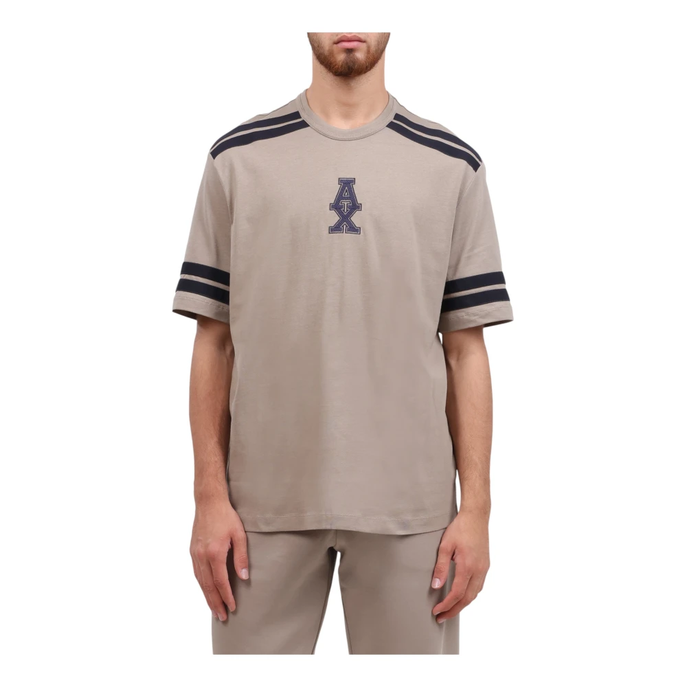 Armani Exchange Beige T-Shirts, Male, Xl, T-Shirt