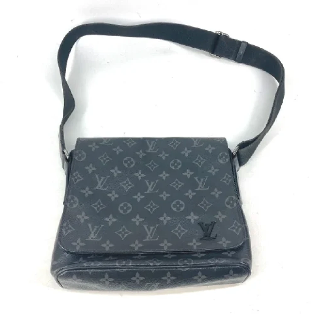 Louis Vuitton Vintage Pre-owned Cotton louis-vuitton-bags Gray Dames