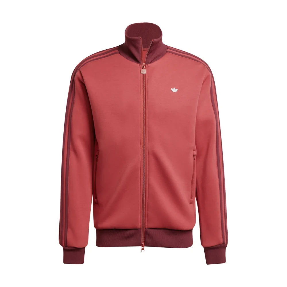 Adidas Men's Red Premium Scarlet Track Top Jacket - Long Sleeve Training Tops - S - Sport