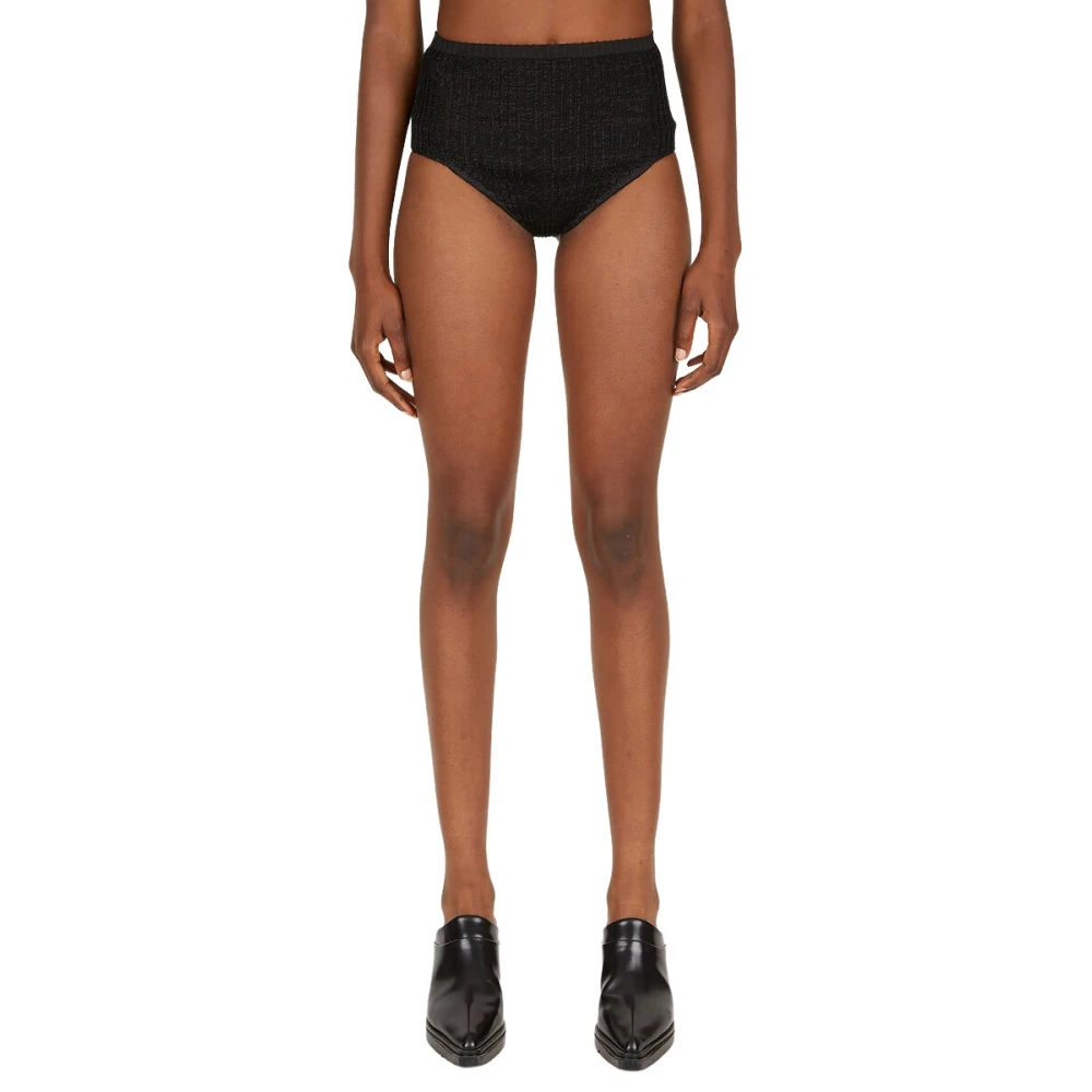 A. Roege Hove Women's Black Modern Knit Shorts