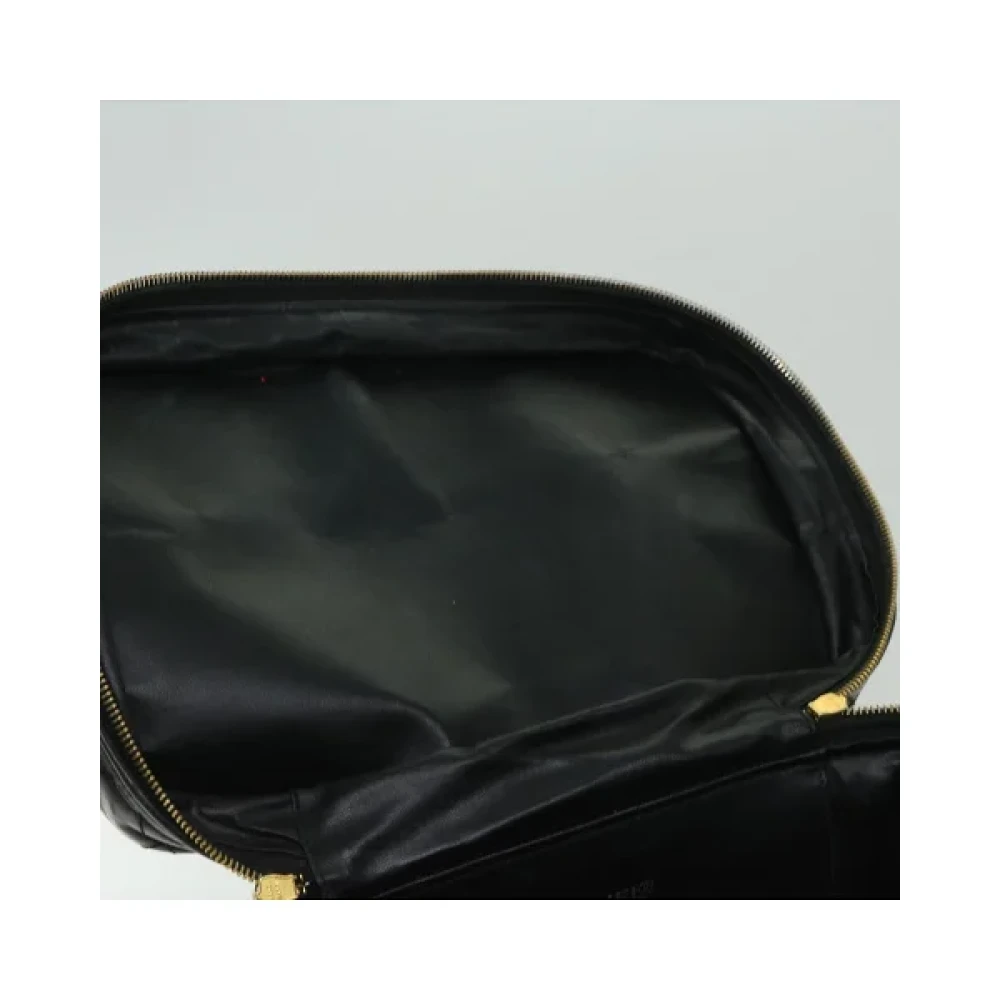 Chanel Vintage Pre-owned Leather home-office Black Dames