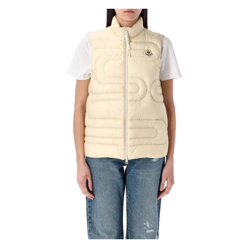 Moncler - Jackets > Vests - White - Moncler - Modalova