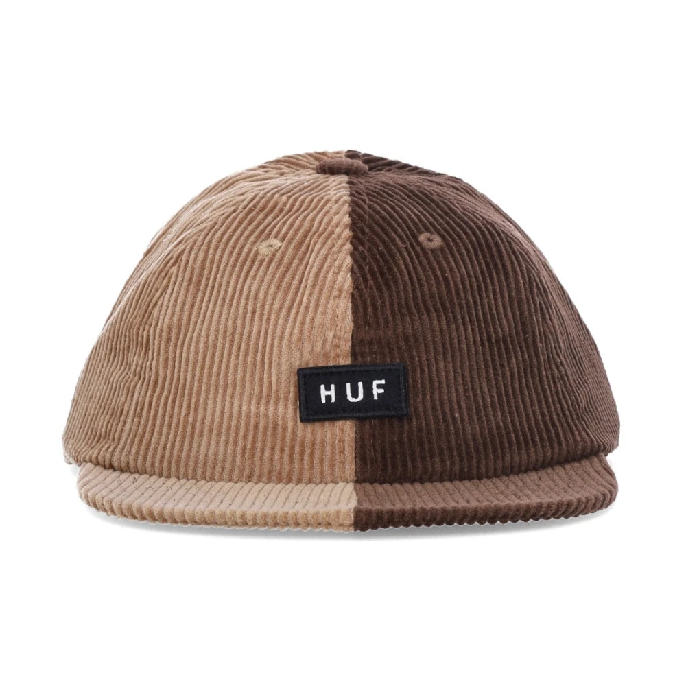 HUF Velvet Flat Visor Cord Cap Bruin Multicolor Heren