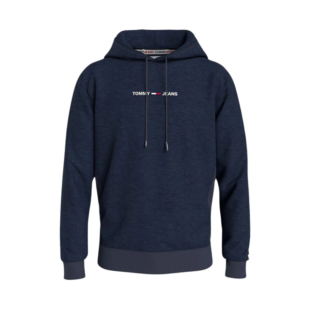 Tommy Jeans Men's Blue Hoodie With Hood - Hoodies - S - Sweatshirts & Hoodies